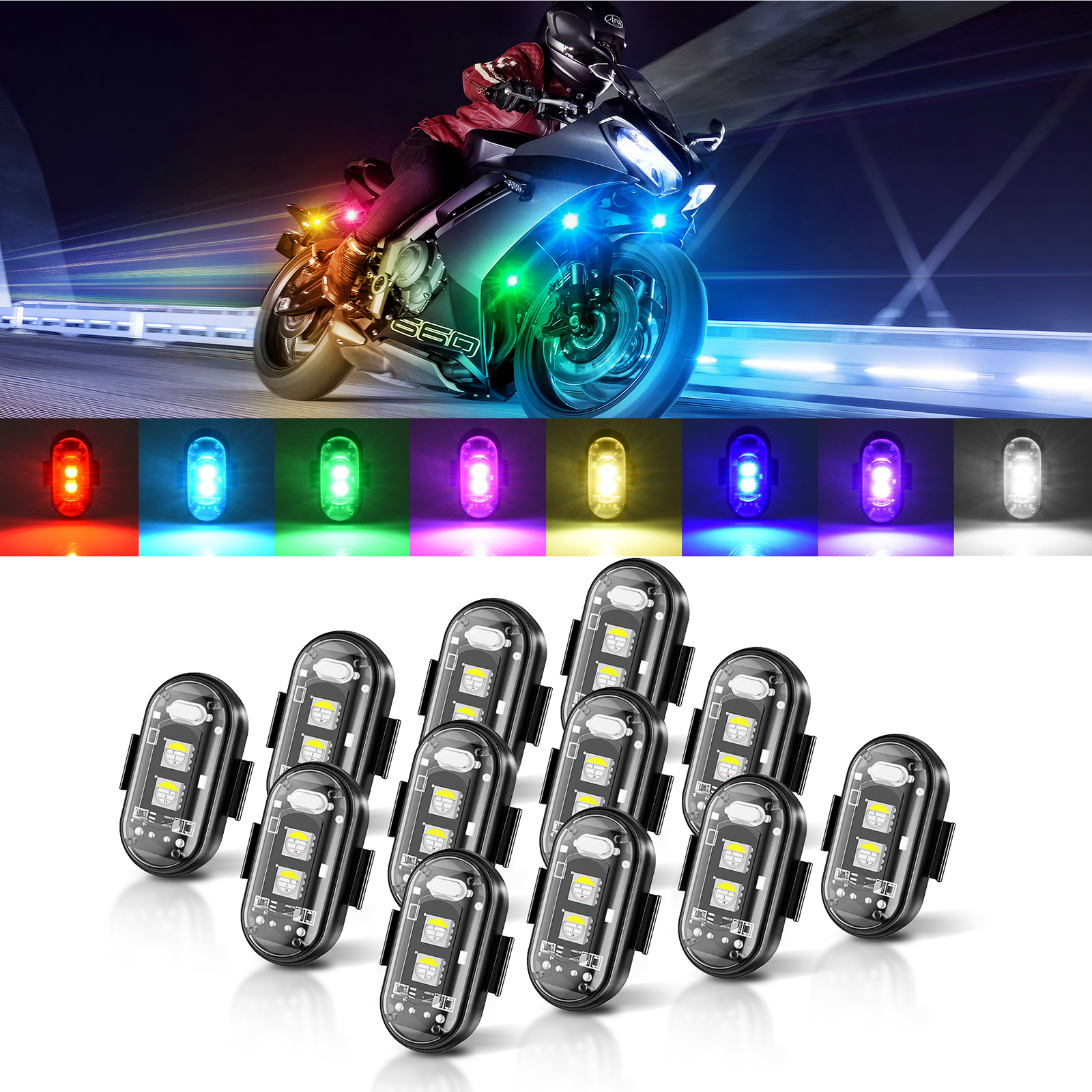 MICTUNING Wireless LED Strobe  - Drone Strobe Light review and price