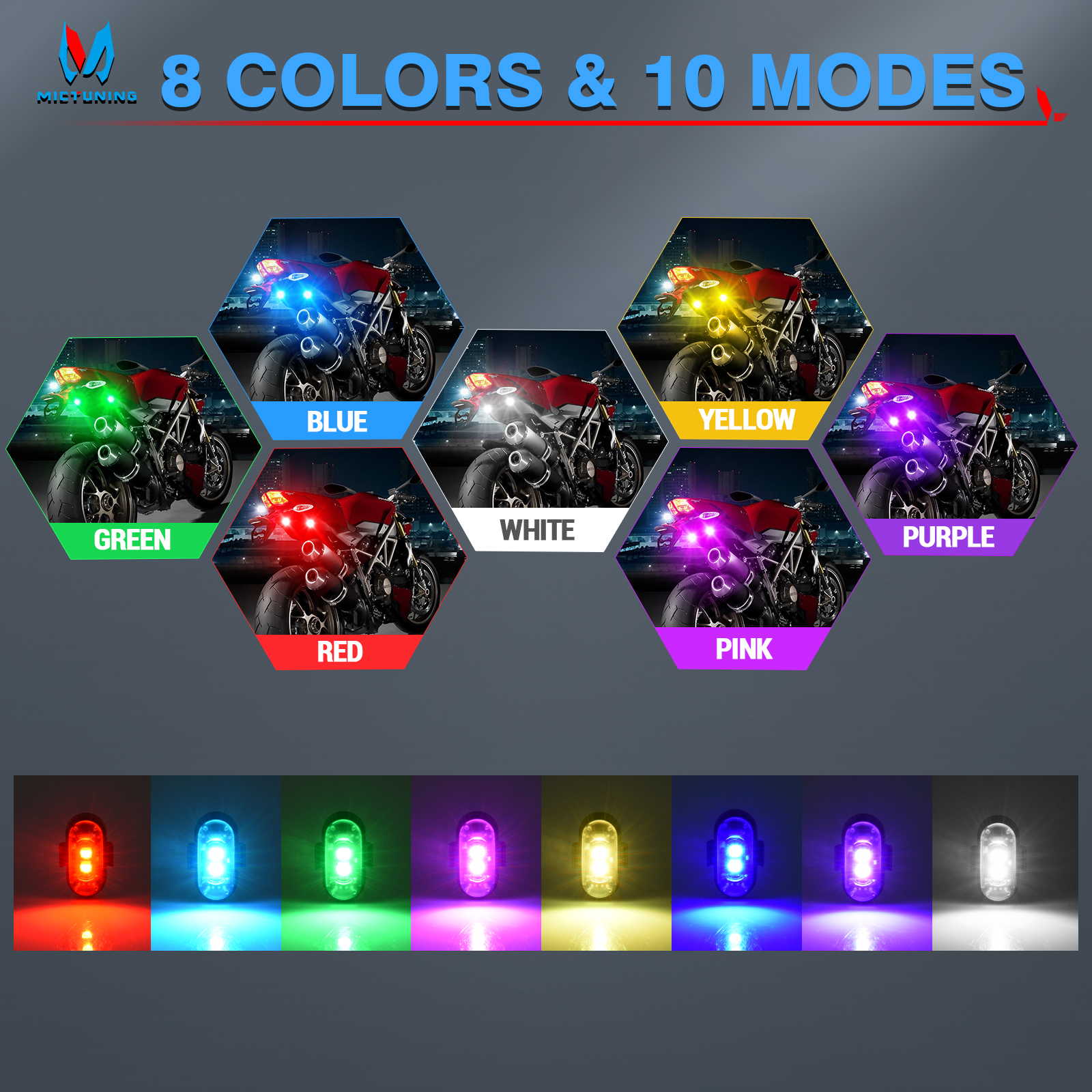 MICTUNING Wireless LED Strobe  - Drone Strobe Light review and price