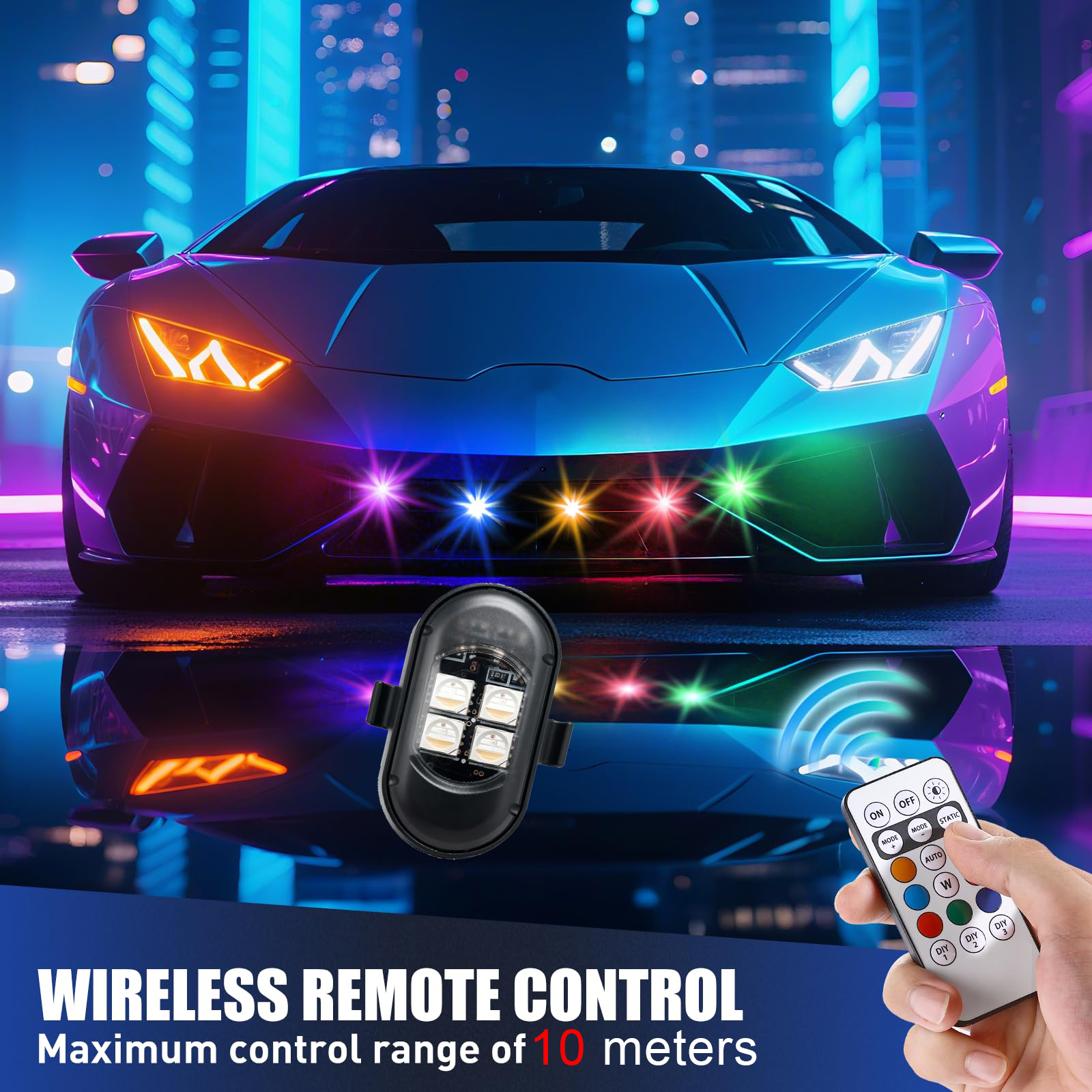 Upgraded 4LEDs Wireless LED St - Drone Strobe Light review and price