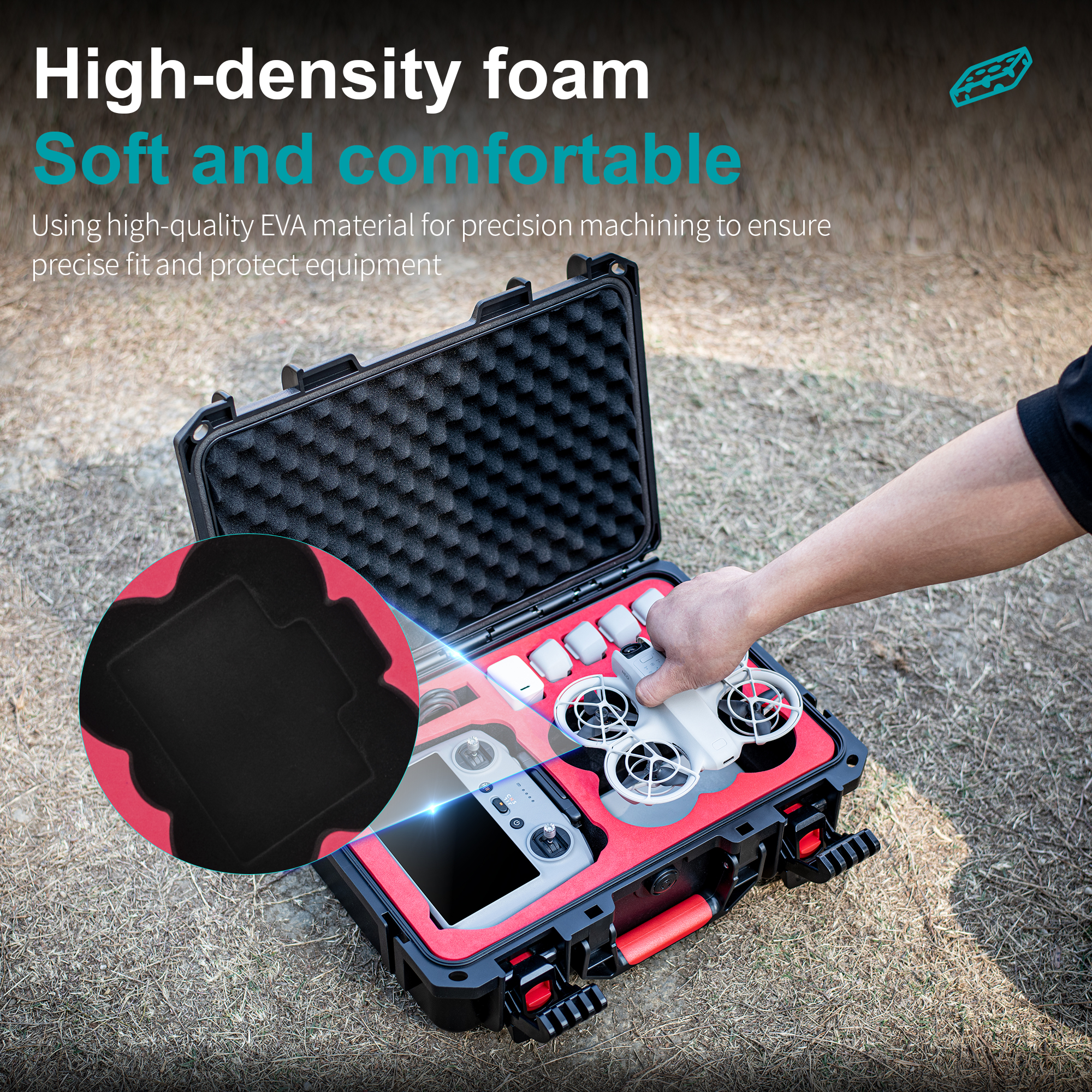 Portable Hard Waterproof Case  - Drone Joystick Cover review and price