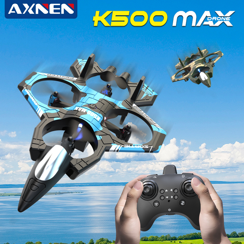 AXNEN K500 MAX RC Plane Fighte - Drone Beacon Light review and price