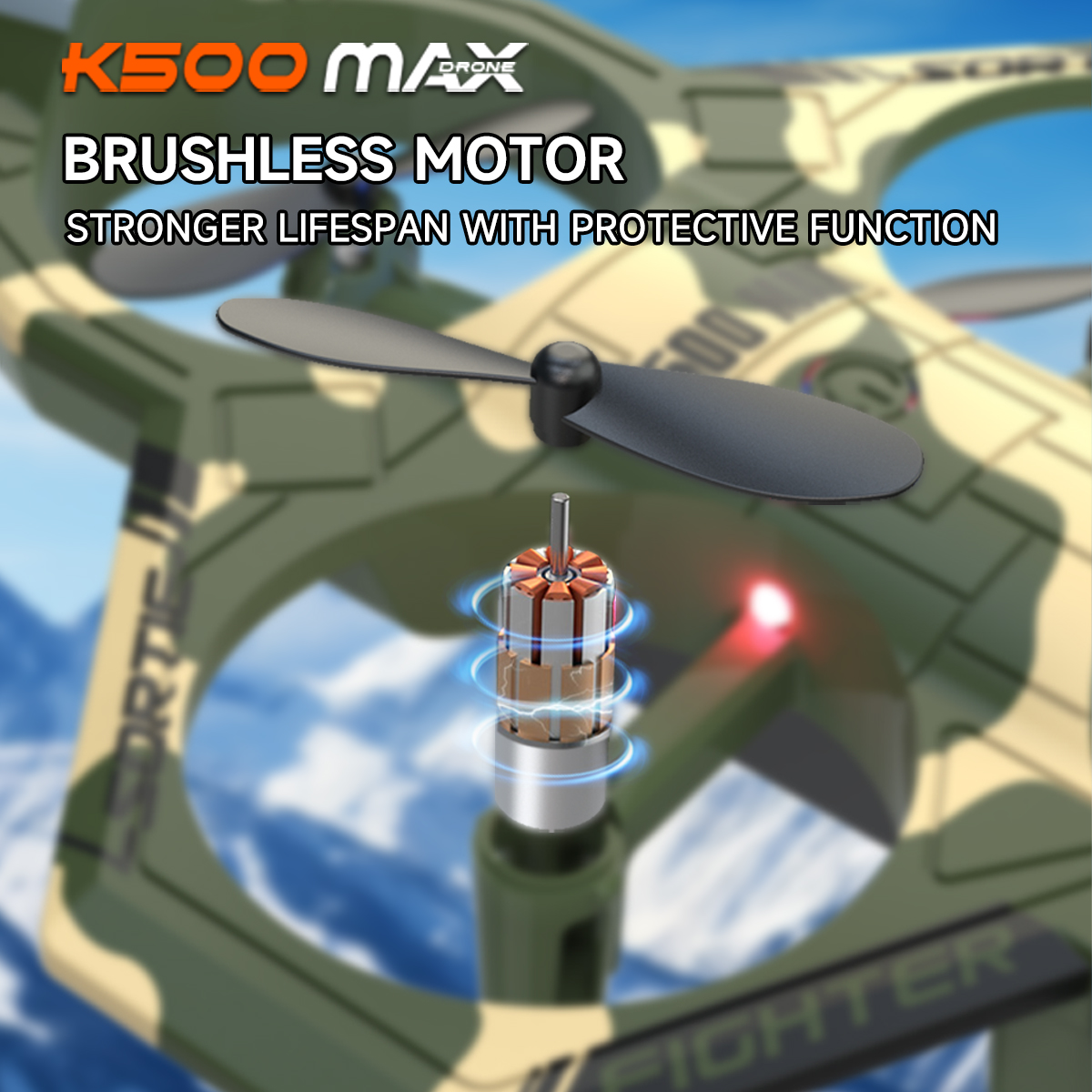 AXNEN K500 MAX RC Plane Fighte - Drone Beacon Light review and price