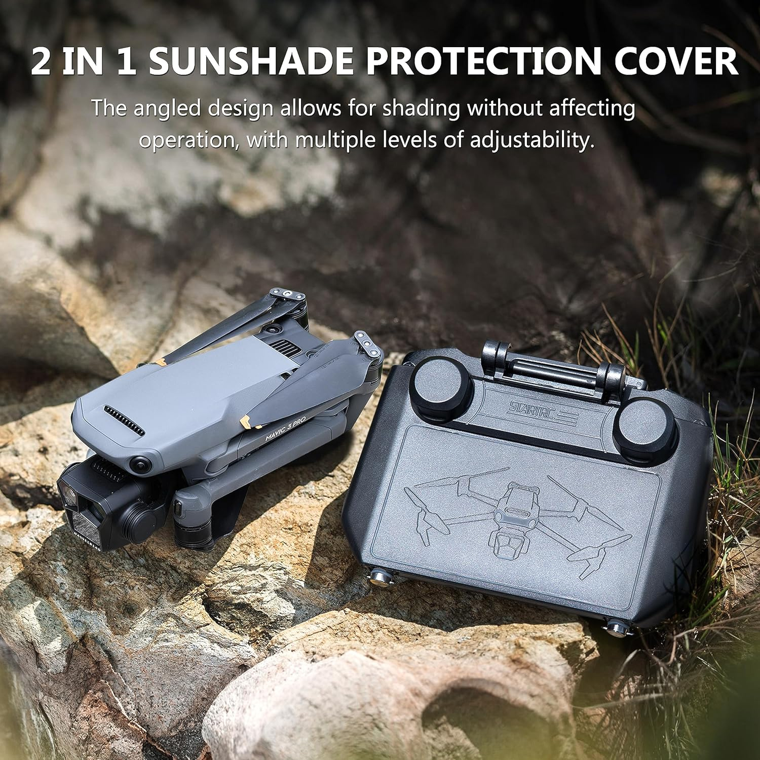 2-in-1 Sun Hood & Joystick Cov - Drone Joystick Cover review and price